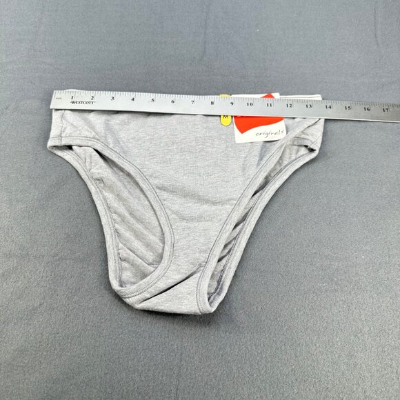Hanes Women's Size Medium Panty Hi Leg Originals Gray New With Tags - Picture 6 of 8